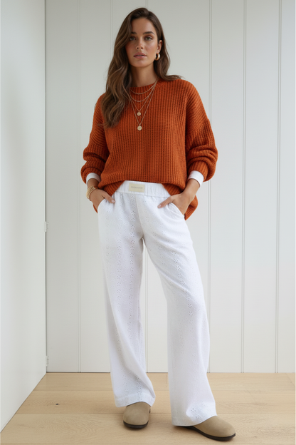 Pamuk Yorgun Papatya Pantolon