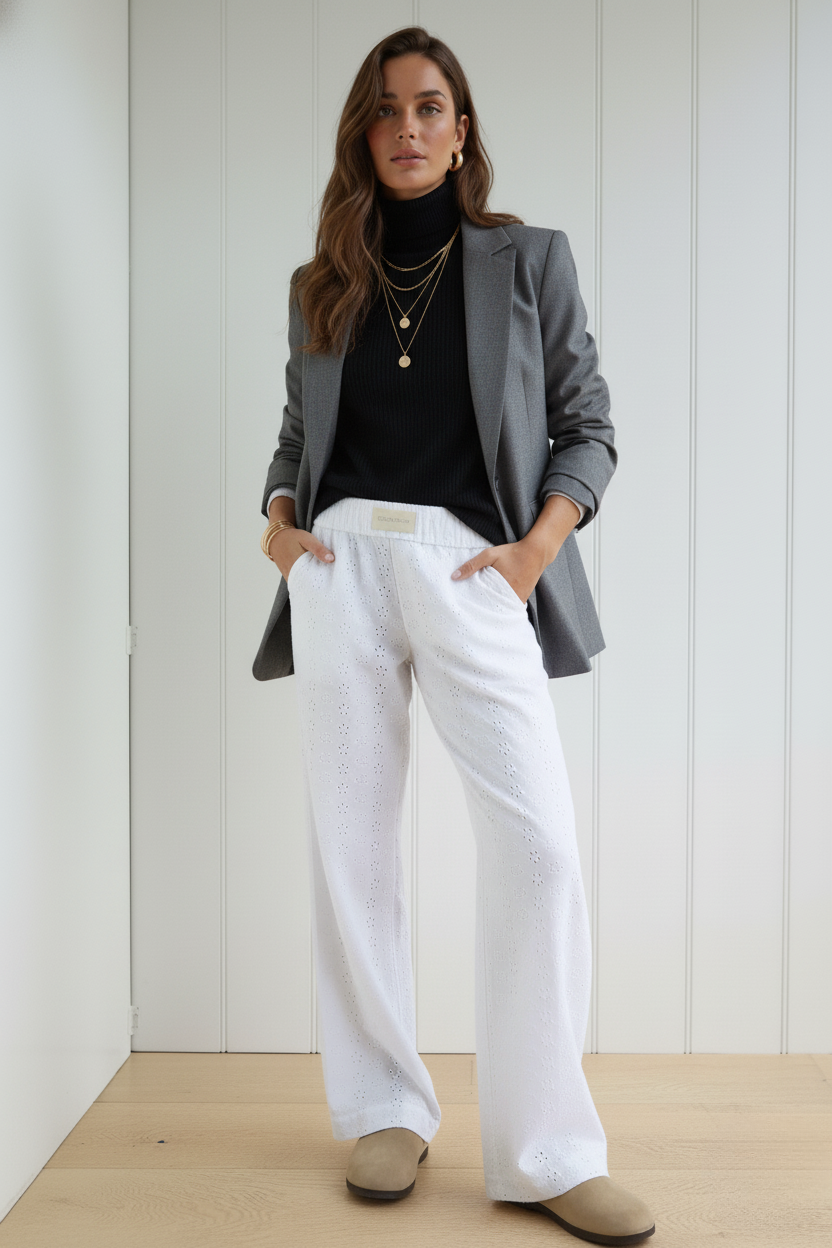 Pamuk Yorgun Papatya Pantolon