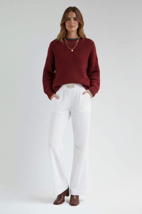 Pamuk Yorgun Papatya Pantolon